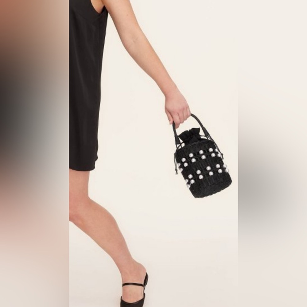 NWT Pearl Embellished basket bucket bag Kate Spade New York X Target